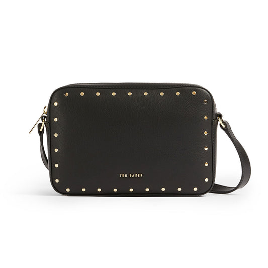 Studded Large Leather Camera Bag